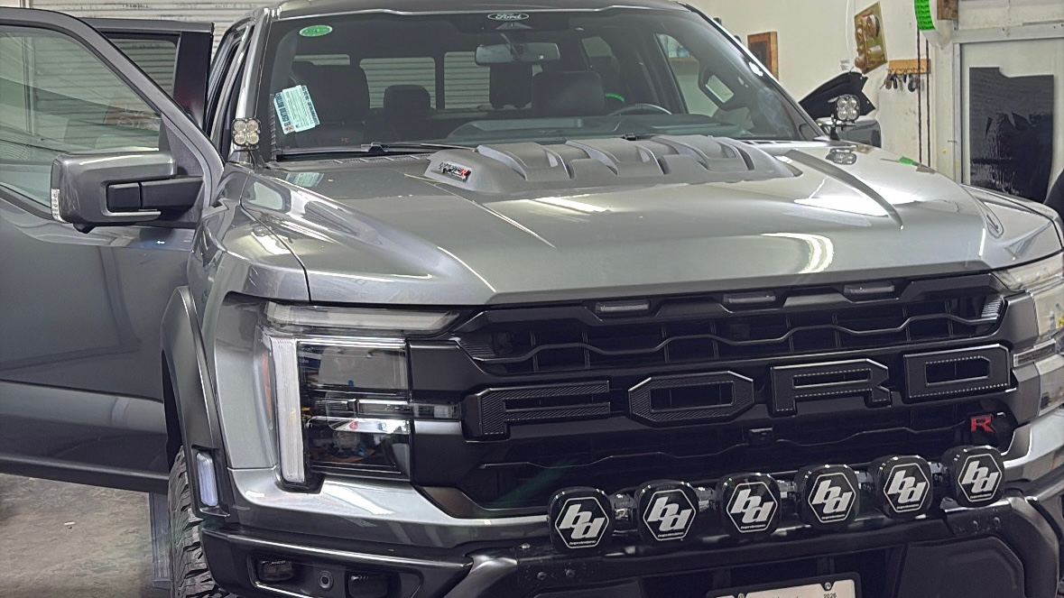 Gray Ford Raptor custom build