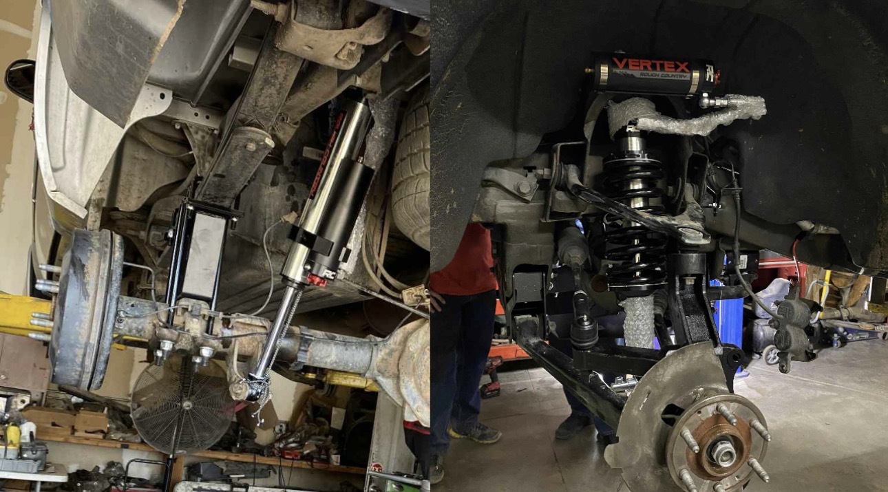 Coilover kit installation