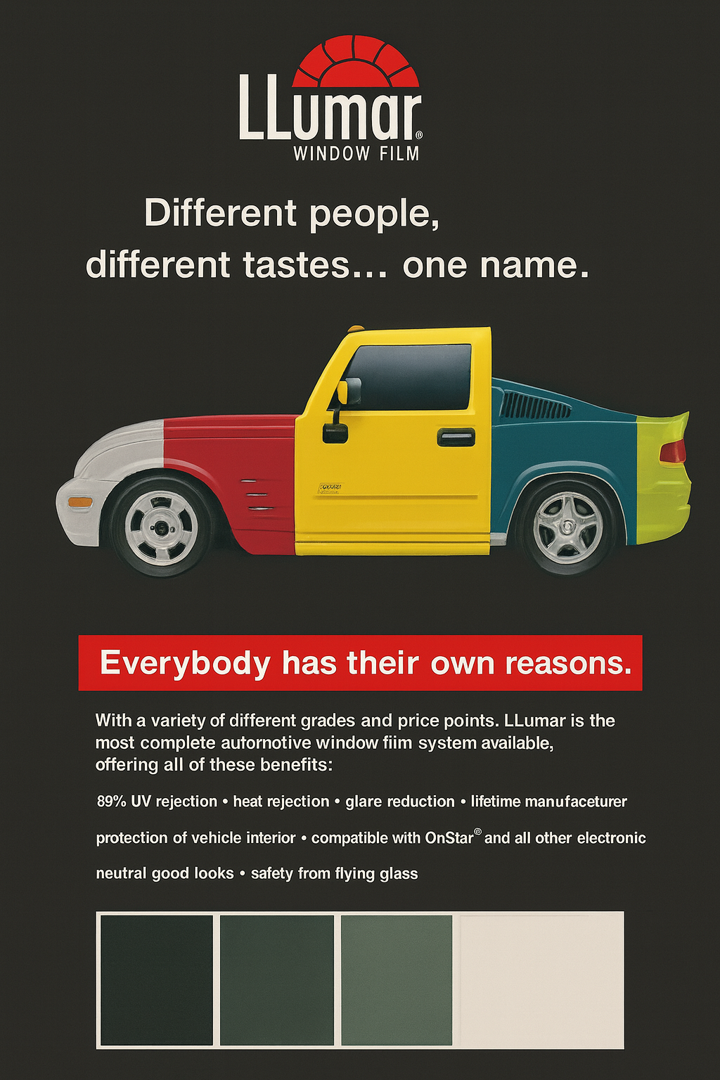 Window Tinting LLumar ad